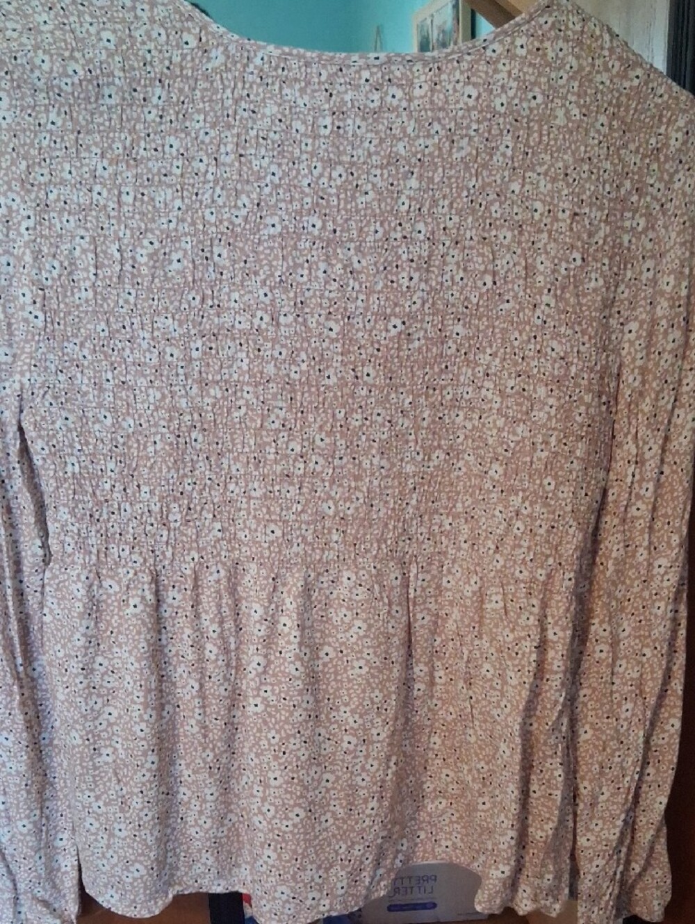 URBAN ROMANTICS Blush Pink Daisy-Print Long Sleeve Top - Picture 4 of 5